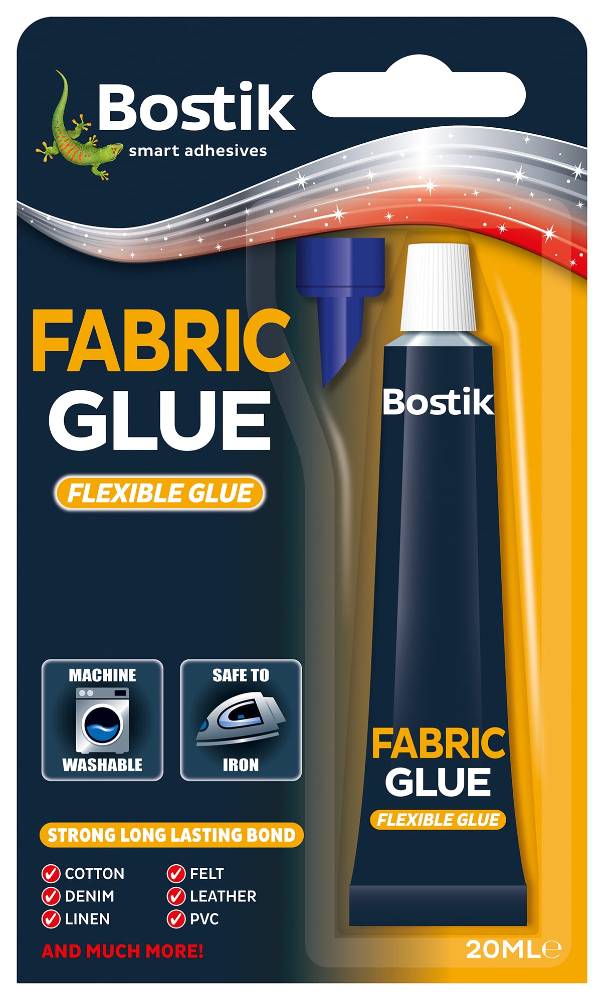 BOSTIK FABRIC GLUE FLEXIBLE White  20ml