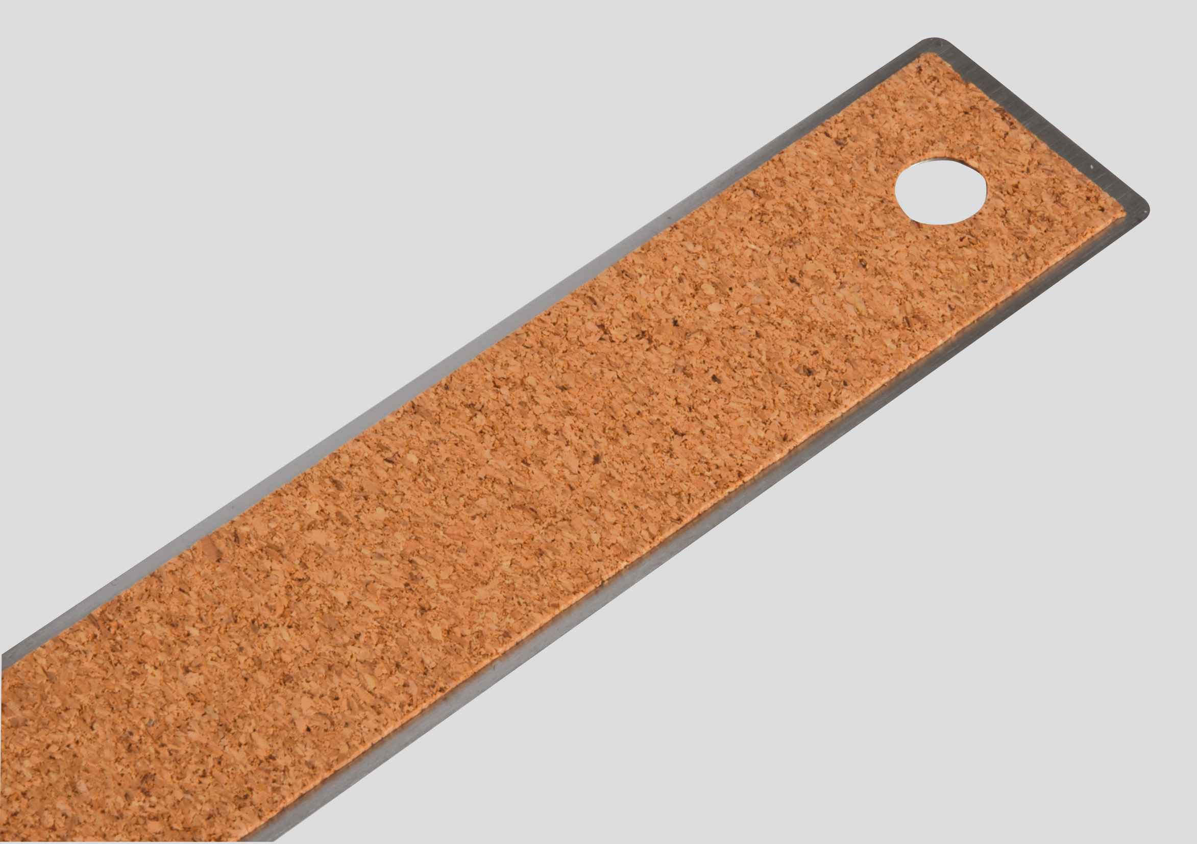 Stainless steel ruler 30cm cork backed