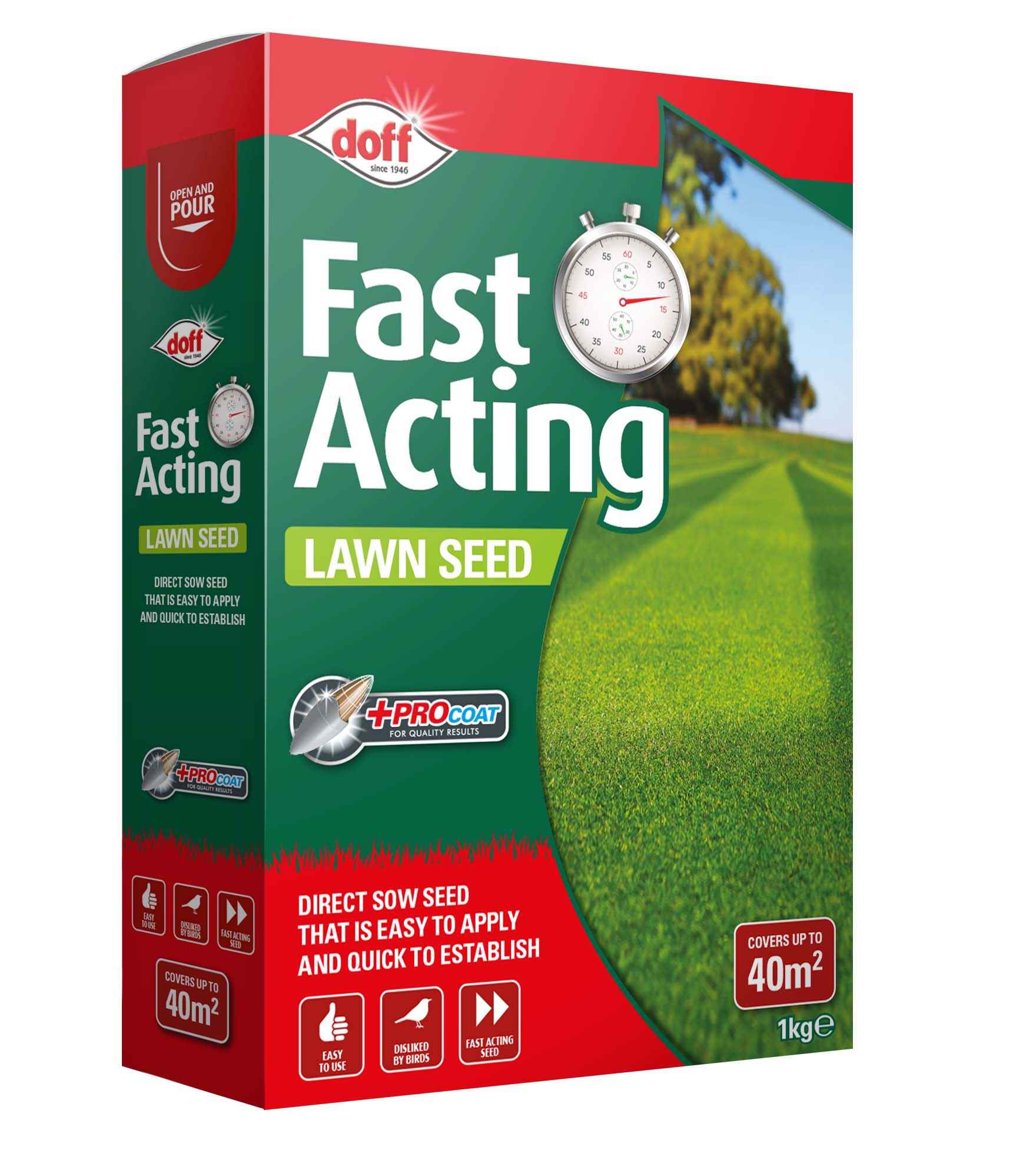 Fast Growing Lawn Seed with PROCOAT 1KG