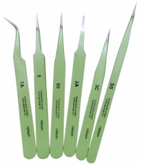 Rolson Tools Ltd 6pc Epoxy Coated Tweezers 59102