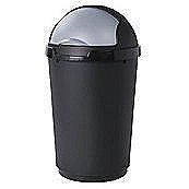 WHITEFURZE 50L BULLET BIN AND LIDS BLACK 2 CASES