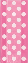 20 HOT PINK DOTS CELLO BAGS