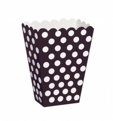 8 BLACK DOTS TREAT BOXES