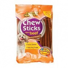 Munch & Crunch 151 CHEW STICKS HIGH IN BEEF 20pk (MC0145)