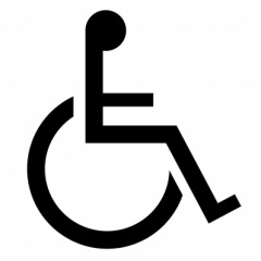 HAS025 366419 Disable Plastic Toilet Sign MADPTS