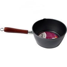 Prima 20cm NON STICK MILK PAN COOKING POT (Wood Handle)