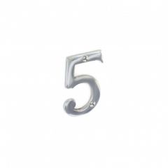 50mm Chrome Numeral '5' (S3805)