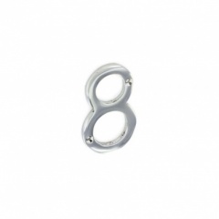 50mm Chrome Numeral '8' (S3808)