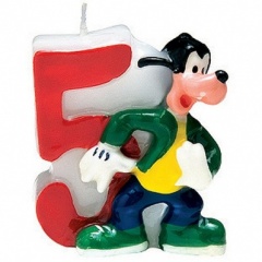 Disney Mickey Party Favours Candles Birthday No 5