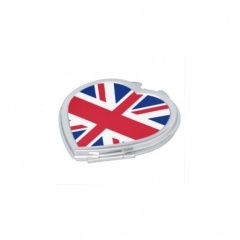 Union Jack Heart Compact Mirror