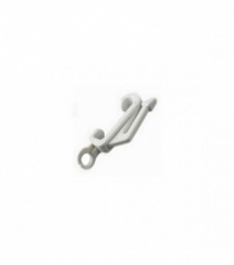 White/silver Drape Curtain Hooks