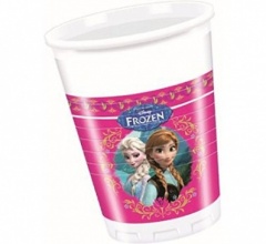 8 Frozen Plastic Cups 200ml