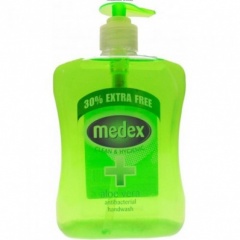 Medex Anti-bac Handwash Aloe Vera Extra Fill 650ml pk12