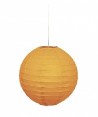 Lantern Round 10'' Pumpkin Orange