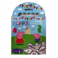 Peppa Pig Carry Along Colouring Set