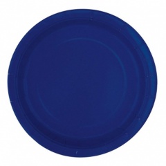 8 True Navy Blue 7'' Round Plates