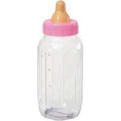 11'' PINK BABY BOTTLE BANK