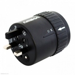 Omega All In One Travel Adaptor - Black