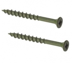 Star Pack DECKING SCREW GREEN POZI CSK SINGLE THREAD 9 x 2(72211)