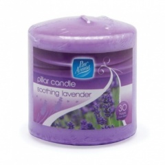 Pan Aroma 151 PILLAR CANDLE  30 HOURS  SOOTHING LAVENDER (PAN0320)