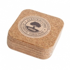 Apollo Set of 6 Square Cork Coasters