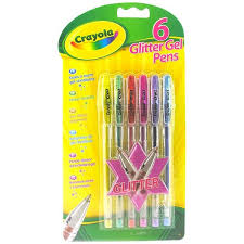 Crayola 6 Glitter Gel Pens