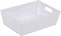 Studio Basket 12x16.5cm Rectangular 3.01 Ice White