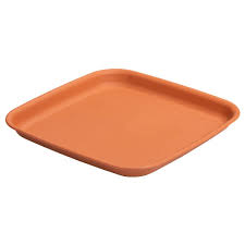 Wham Vista 34.5cm Square Tray Terracotta