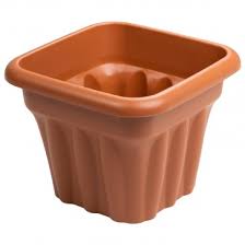 Wham Vista 33cm Square Planter Terracotta