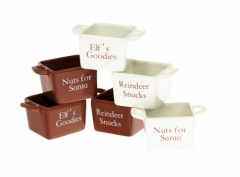 9X6 SANTA SNACK BOWLS