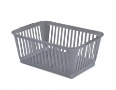 WHITEFURZE 37CM HANDY BASKET - SILVER