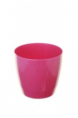 WHITEFURZE 14CM ROUND INDOOR POT COVER FUCHSIA