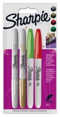 Sharpie Fine Point Permanent Marker - Christmas Metallic - Pack of 4