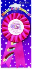 Simon Elvin Birthday  Girl Award Rosettes