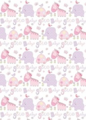 Simon Elvin Baby Girl Gift Wrap