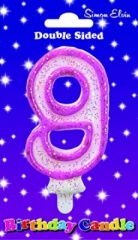 Simon Elvin Number 9 Pink Number Candles