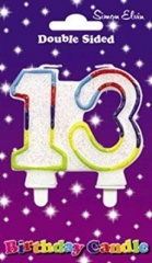 Simon Elvin Number 13 Milestone Age Candles