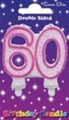 Simon Elvin Number 60 Pink Milestone Age Candles