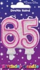 Simon Elvin Number 65 Pink Milestone Age Candles