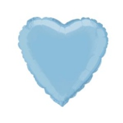 Simon Elvin Heart Light Blue Foil Balloons