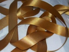 Double Face Satin Ribbon 6mm Gold- 5m