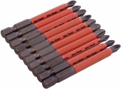 Am - Tech 10pc 70mm Screw Driver NON-SLIP BITS L2370