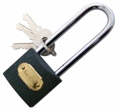 Am-Tech 38mm LONG SHACKLE IRON PADLOCK T0600C