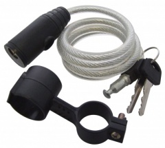 (Am-Tech) 1m x 8mm SECURITY CABLE LOCK T1750