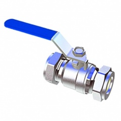 22MM LEVER BALLVALVE - BLUE HANDLE