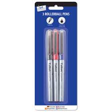 3 Roller Ball Pens