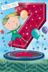 Simon Elvin Greeting Card You're 7 Today  Boy - pk 6