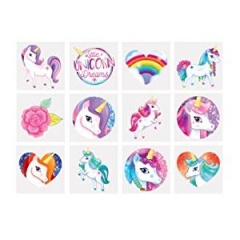 TATTOOS MINI 4CM UNICORN 12 ASTD PCS