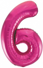 Unique 34'' PKG PINK GLITZ FOIL BLLN-6