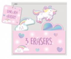 STAT, NOVELTY ERASERS - UNICORN